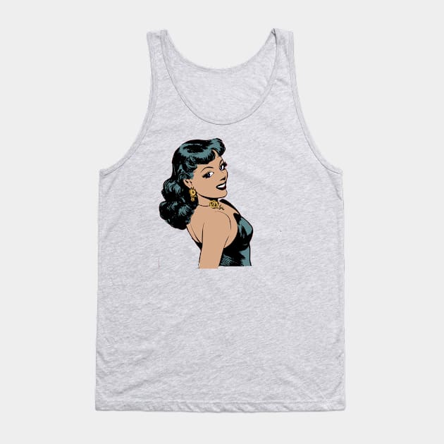 Comic Girl Tank Top by ToughCookie98